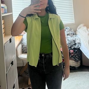 Vintage green vest